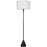 Mitch Triangle Floor Lamp with LED - White, Wood