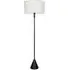 Mitch Triangle Floor Lamp with LED - White, Wood
