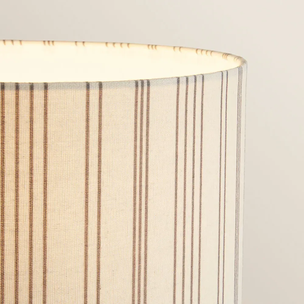 Mitch Triangle LED Floor Lamp - Black, Linen