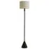 Mitch Triangle LED Floor Lamp - Black, Linen