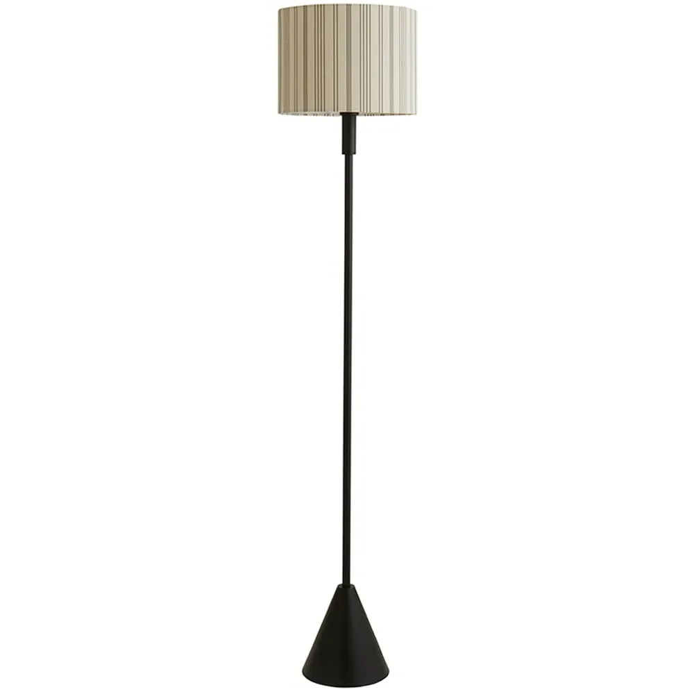 Mitch Triangle LED Floor Lamp - Black, Linen image