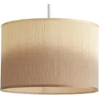 Mollie Ombre Bamboo Drum Ceiling Pendant Lamp Shade - Brown