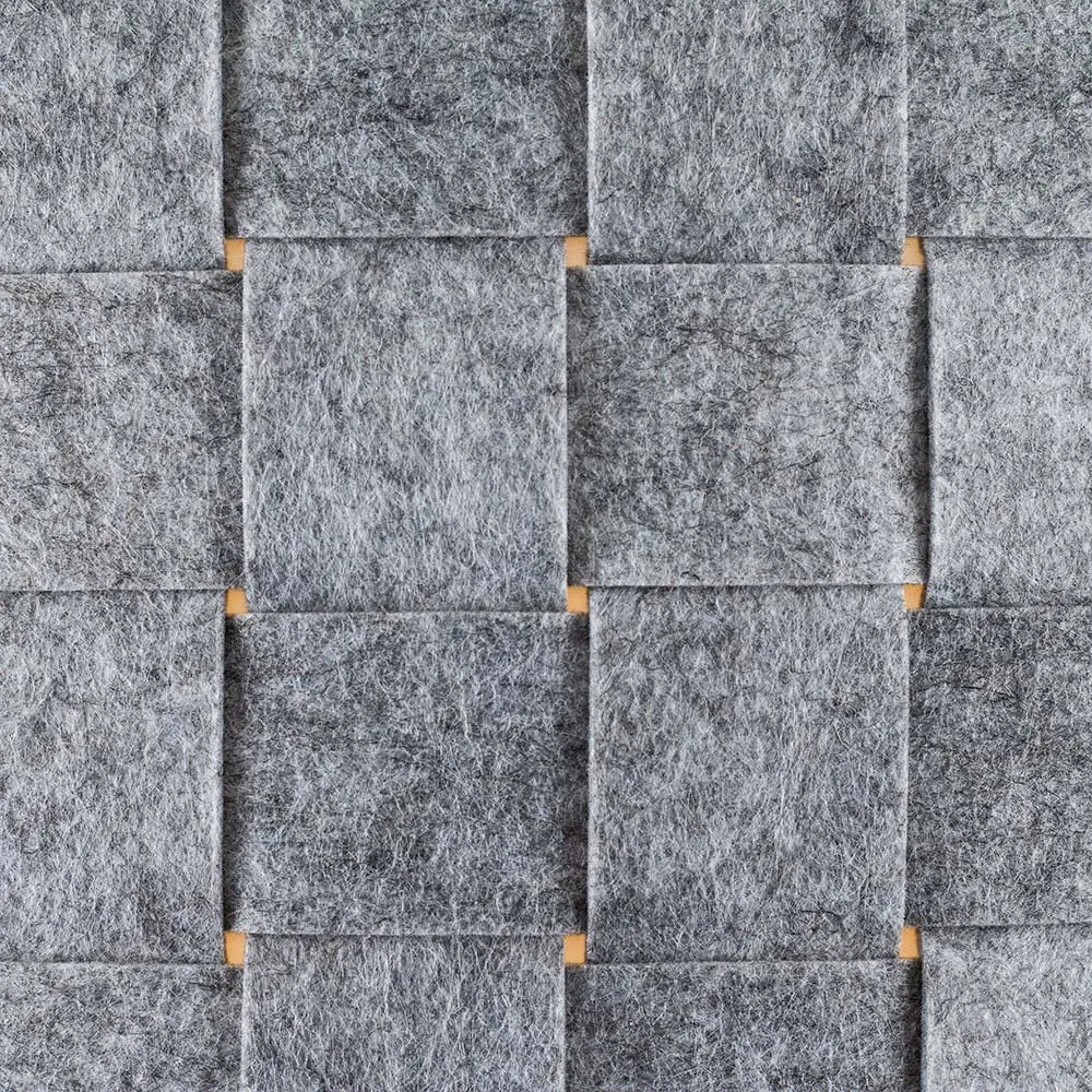 Monza Extra Large Lamp Shade - Grey, Felt Weave