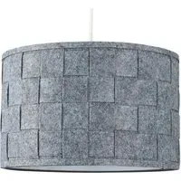 Monza Large Lamp Shade - Grey, Felt Weave