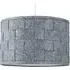 Monza Large Lamp Shade - Grey, Felt Weave