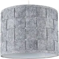 Monza Small Lamp Shade - Grey, Felt Weave