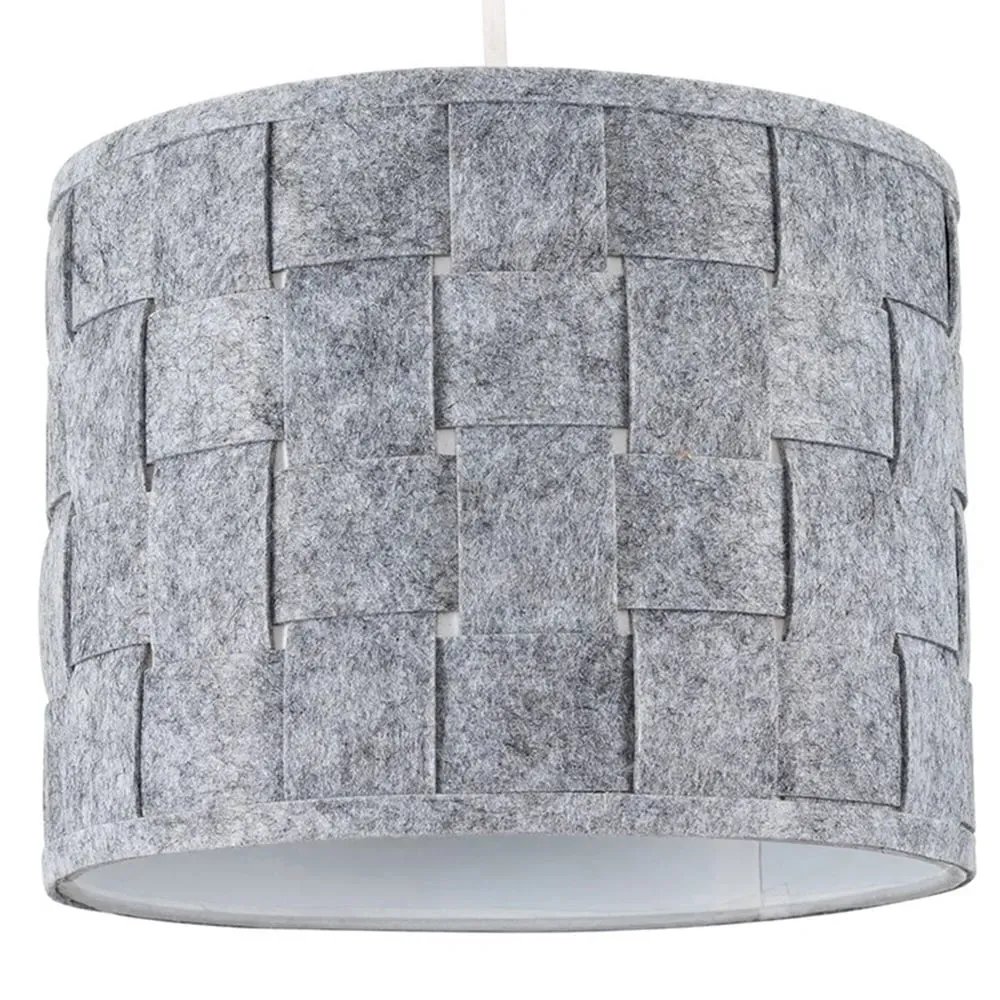 Monza Small Lamp Shade - Grey, Felt Weave image