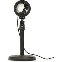 Moonlight Crescent Projector Table Lamp - Black