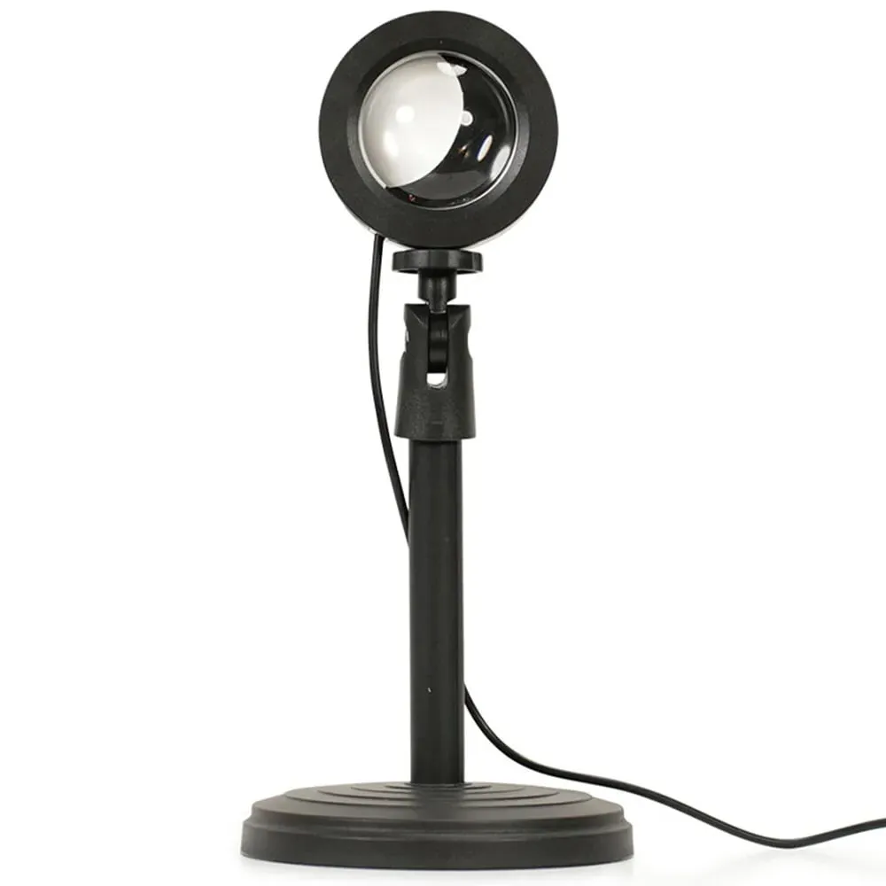 Moonlight Crescent Projector Table Lamp - Black image