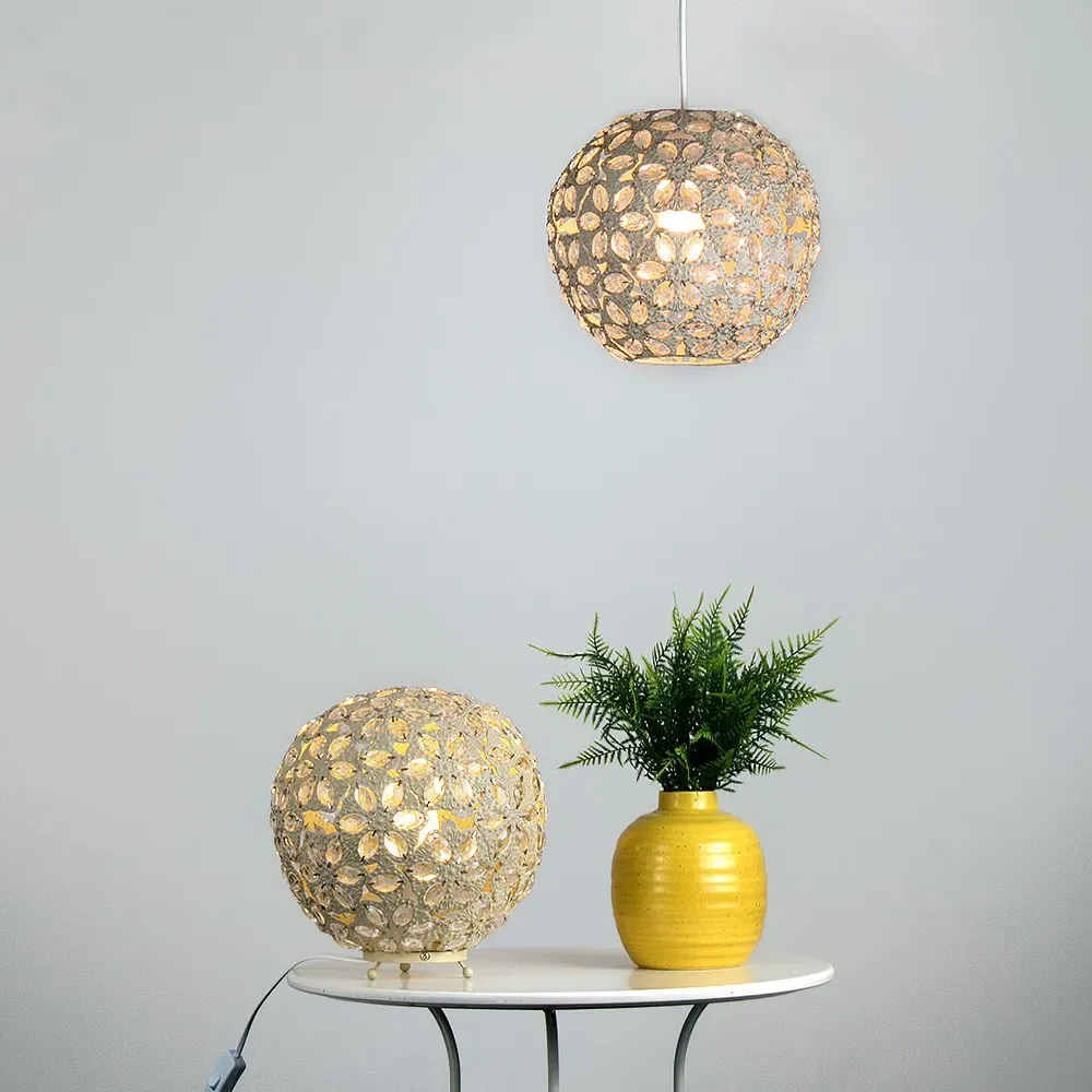 Moroccan Globe Ball Pendant Lamp Shade - Cream