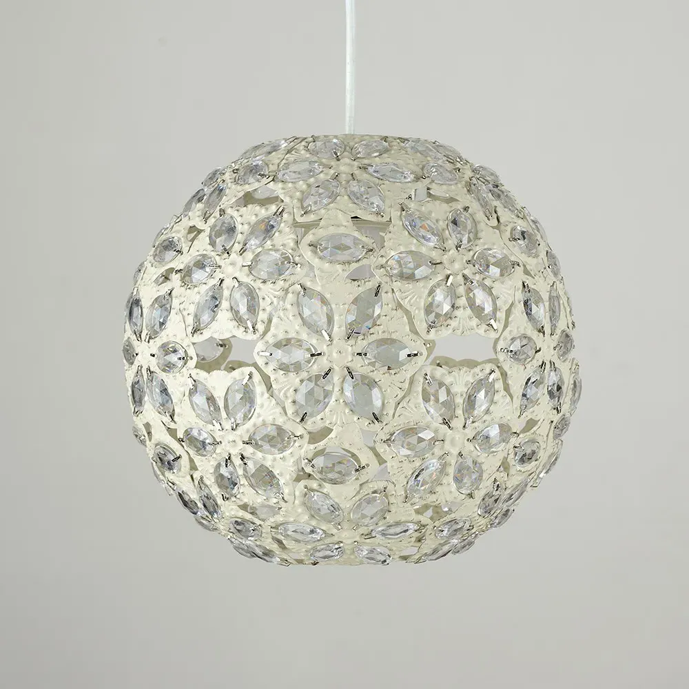 Moroccan Globe Ball Pendant Lamp Shade - Cream