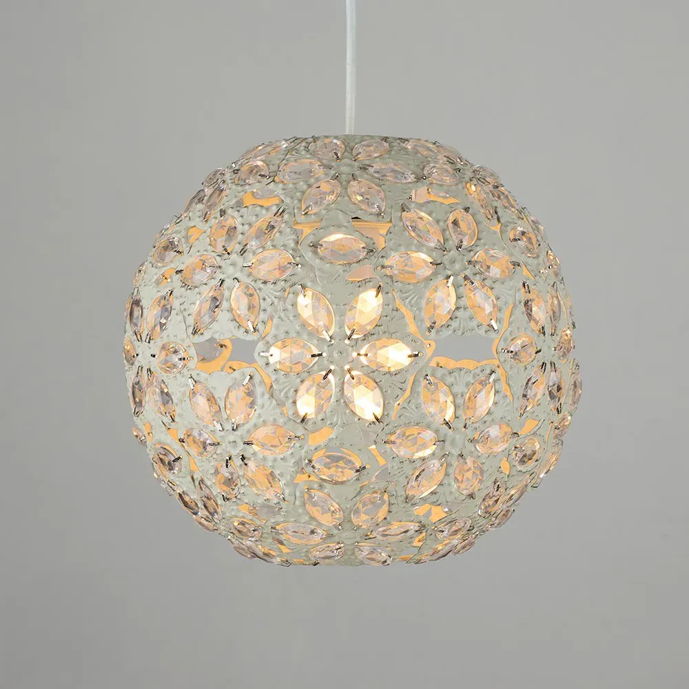 Moroccan Globe Ball Pendant Lamp Shade - Cream