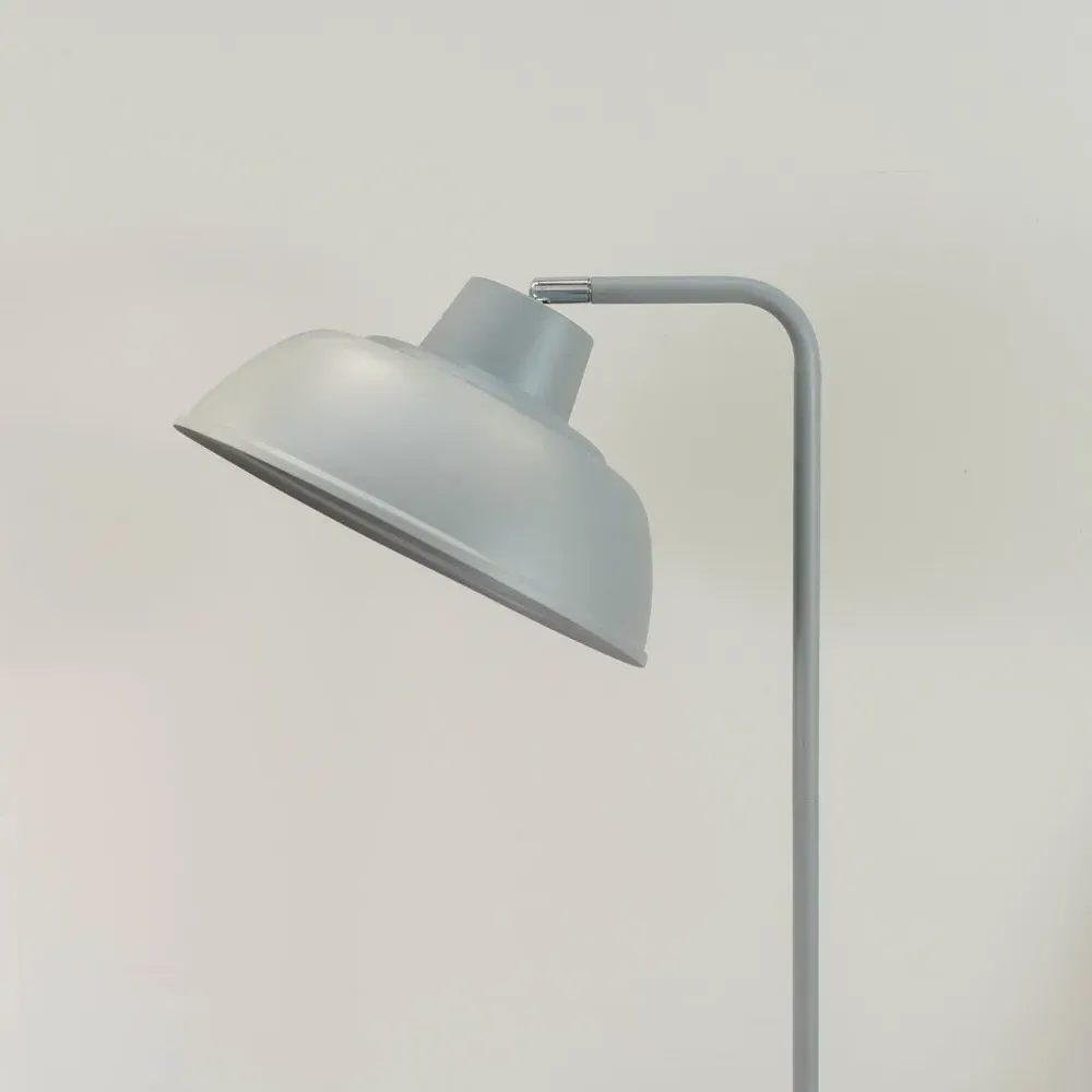 Morris Dome Floor Lamp - Stone Grey, Metal