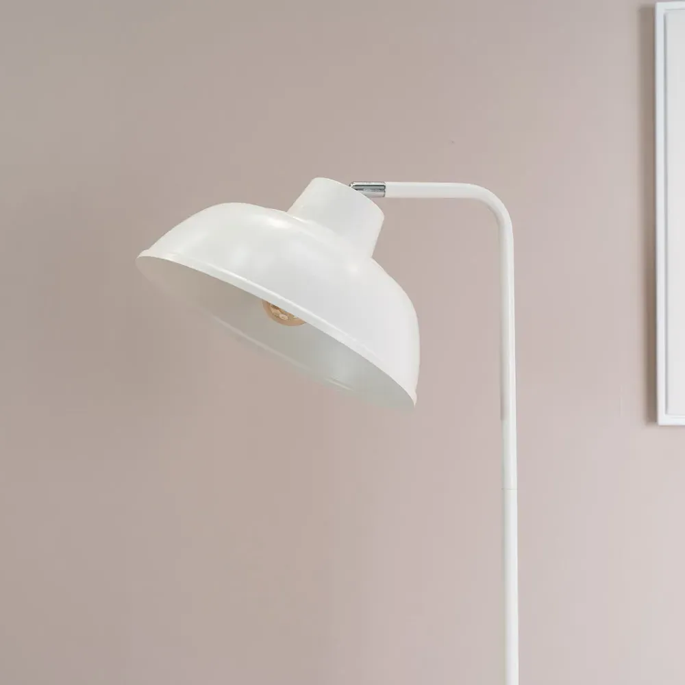 Morris Dome LED Floor Lamp - White