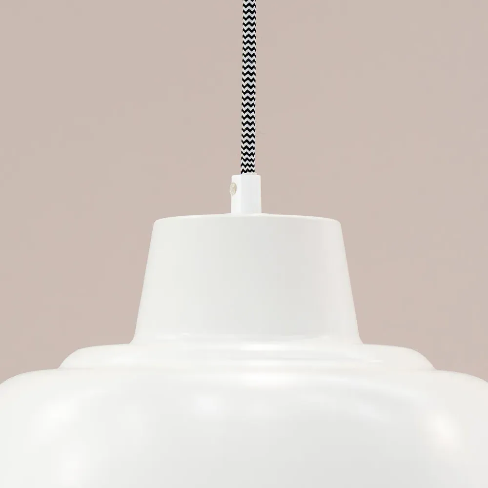 Morris Dome LED Pendant Ceiling Light - White