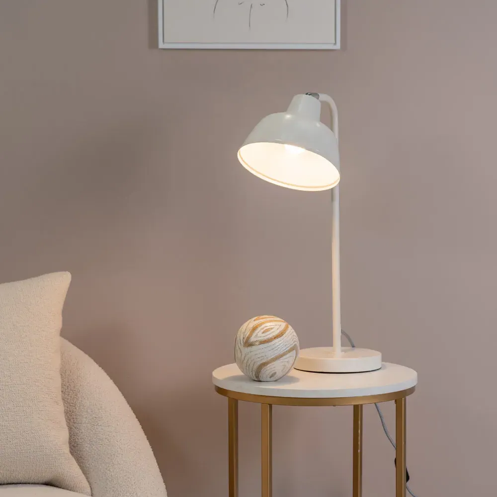 Morris Dome LED Table Lamp - White