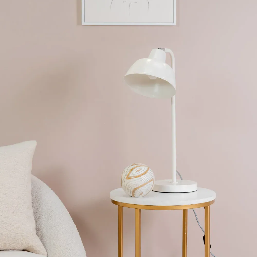 Morris Dome LED Table Lamp - White
