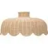 Naveah Scallop Ceiling Pendant Lamp Shade - Brown, Rattan