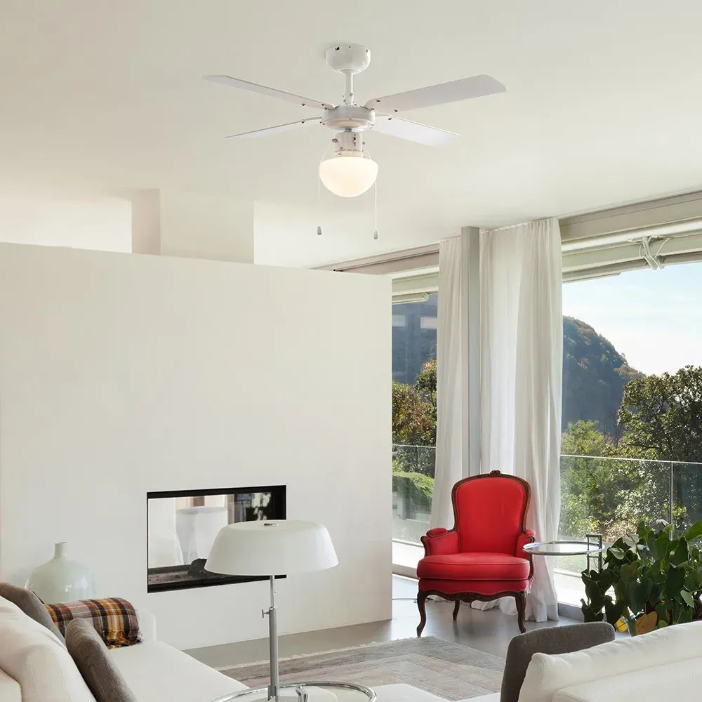 Nimrod 42 inch Ceiling Fan with Light - White