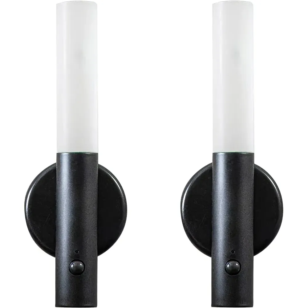 Oakley Rechargeable Motion Sensor Wall Light 2 Pack - Black