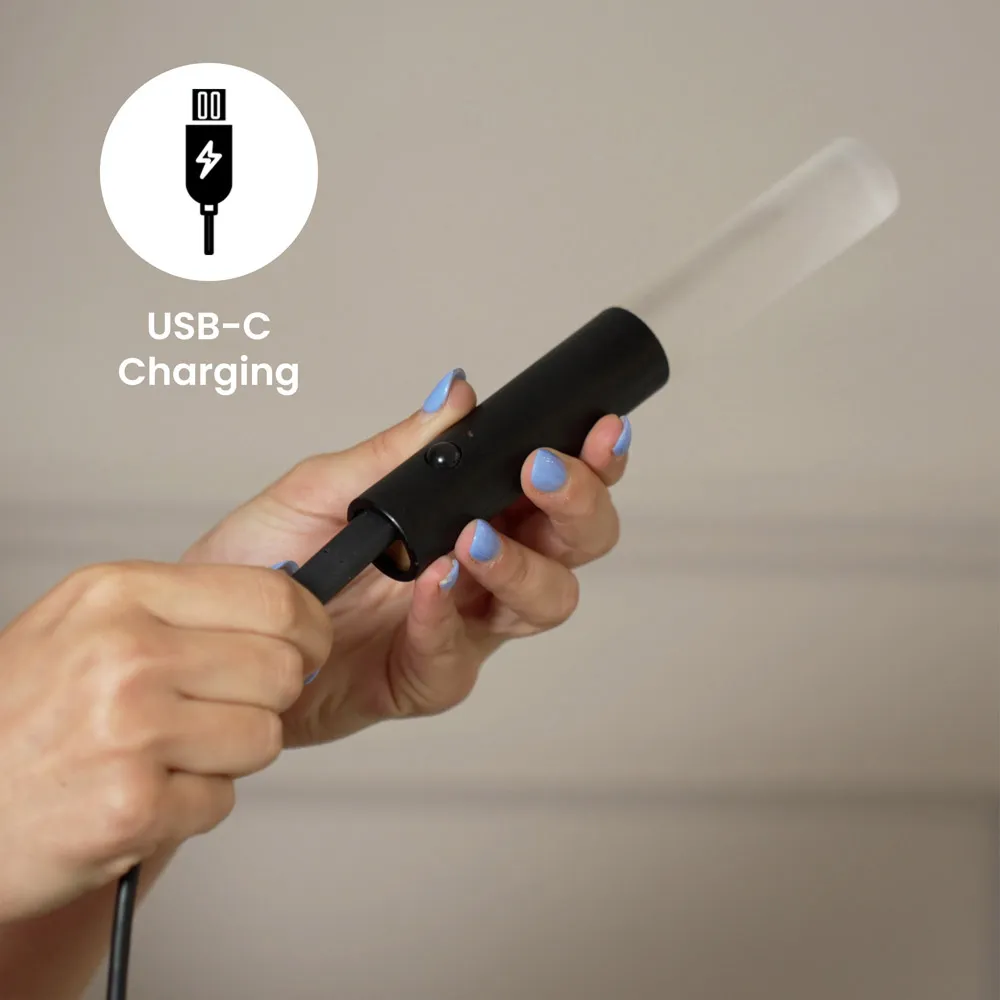 Oakley Rechargeable Motion Sensor Wall Light - Black