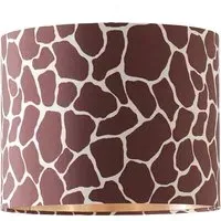 Oasis Giraffe Print Drum Ceiling Lamp Shade - Multi, Fabric