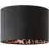 Oasis Small Drum Ceiling Lamp Shade - Black, Fabric