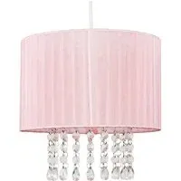 Oba Ceiling Pendant Lamp Shade with Droplets - Pink