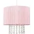 Oba Ceiling Pendant Lamp Shade with Droplets - Pink