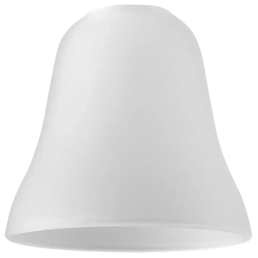 Olympus Bell Lamp Shade 3 Pack - White, Frosted Glass