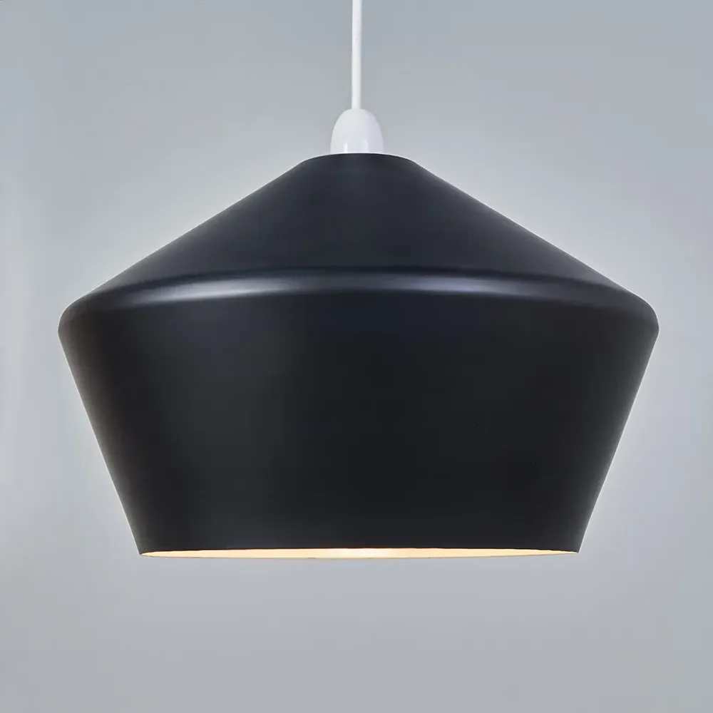 Otis Angled Metal Lamp Shade - Black