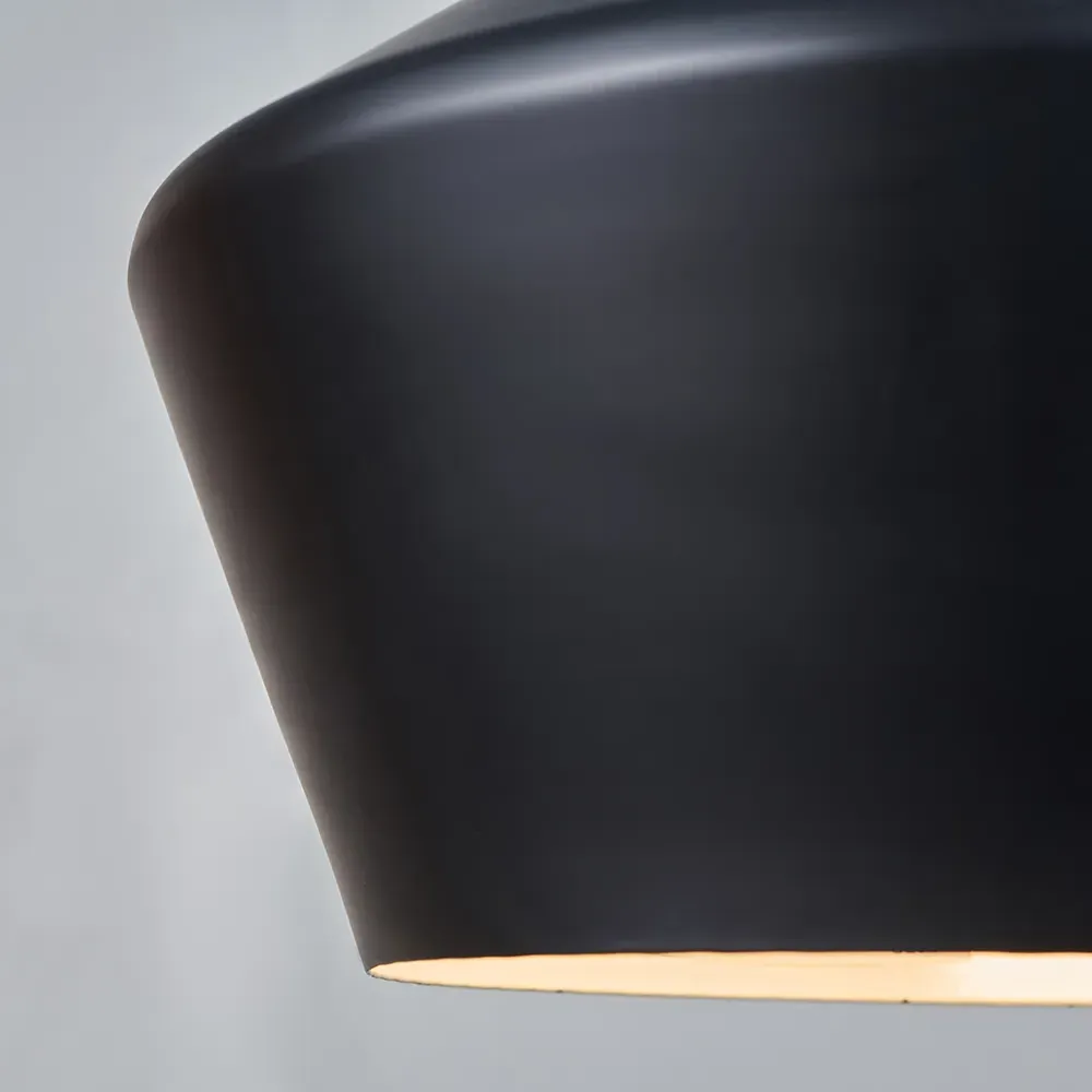 Otis Angled Metal Lamp Shade - Black