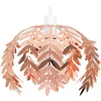 Pinnate Fern Leaf Ceiling Pendant Lamp Shade - Copper