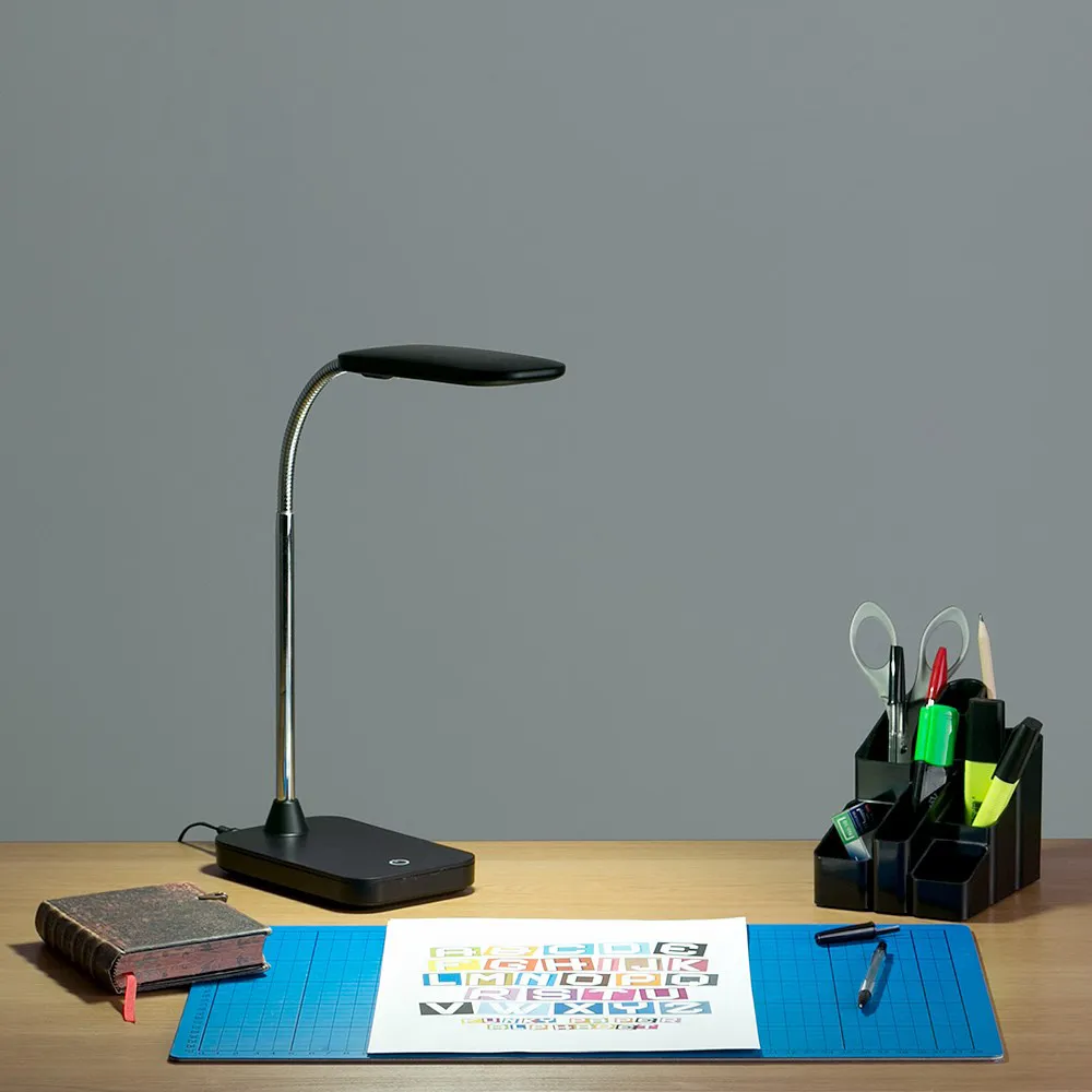 Polaris Desk Table Lamp - Gloss Black