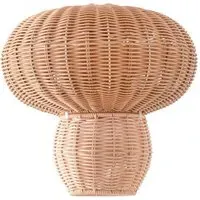 Portobello Mushroom Ceiling Pendant Lamp Shade - Brown, Rattan