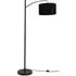 Preto Curved LED Floor Lamp - Black, Velvet