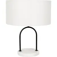 Rachel Arch Table Lamp - Black, Marble
