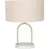Rachel Arch Table Lamp - Brown, Marble