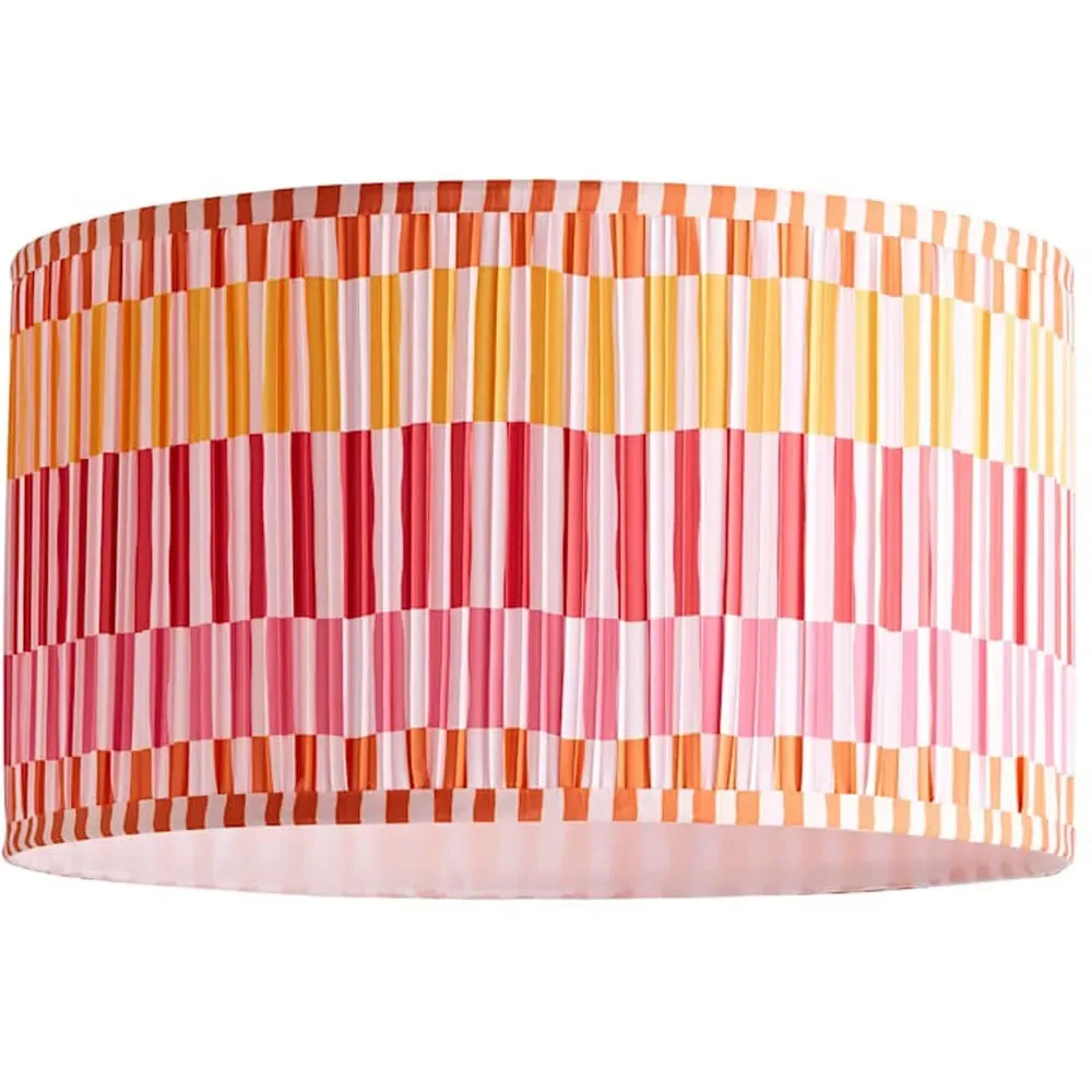 Rae Large Drum Lamp Shade - Multicolour Stripe
