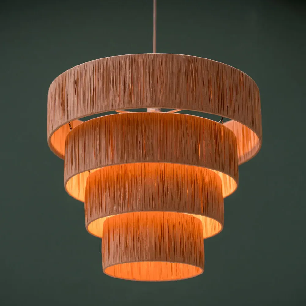 Raffi 4 Tier Lamp Shade - Cream