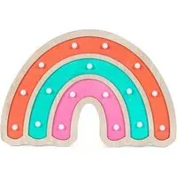Rainbow LED Kids Nursery Table Lamp - Multi, Wood