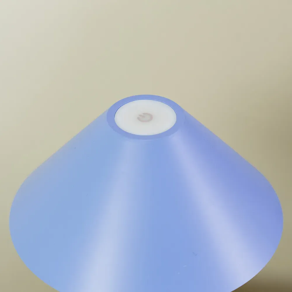 Raquel Tapered Shade Table Lamp with Integrated LED - Purple