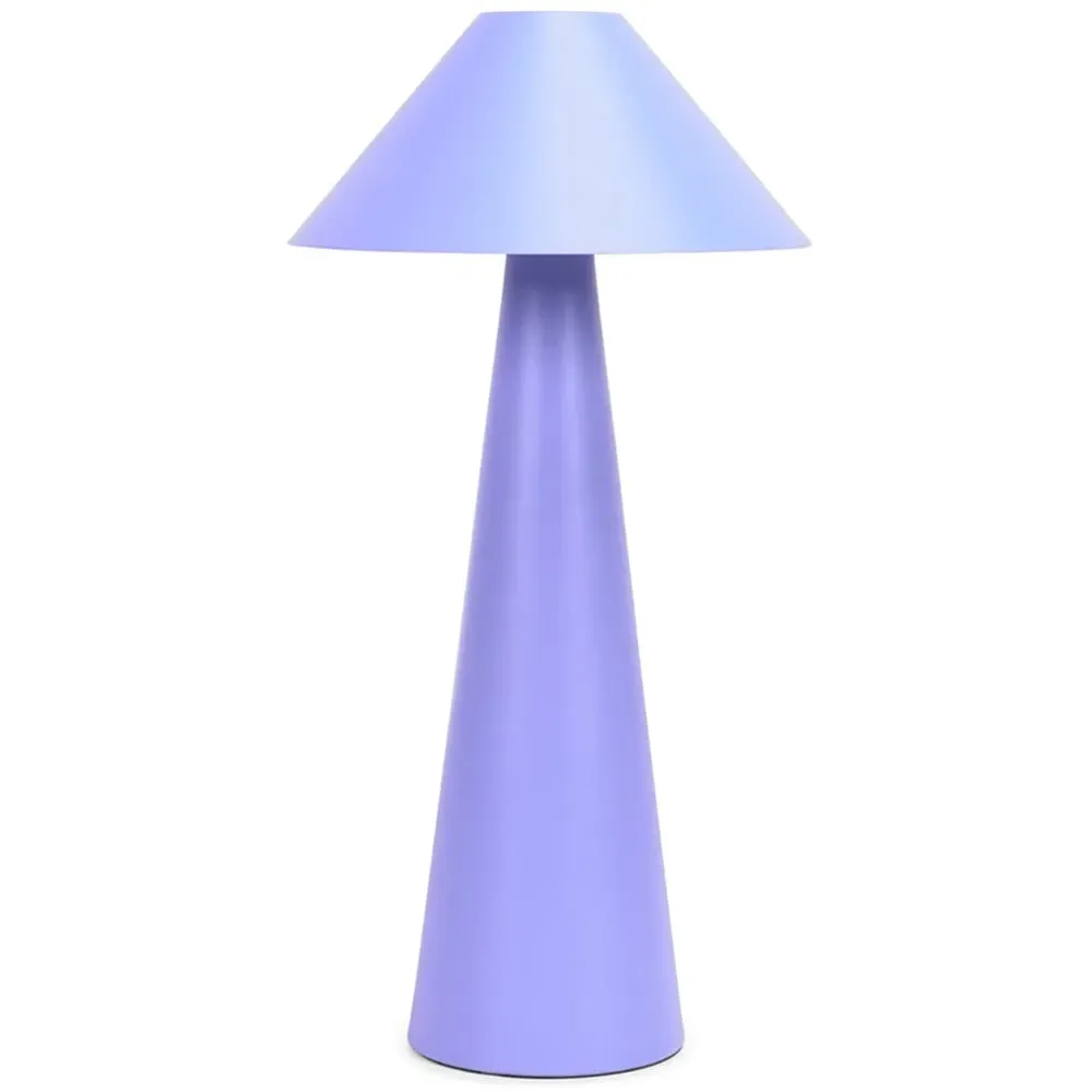 Raquel Tapered Shade Table Lamp with Integrated LED - Purple image