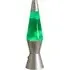 Razzo Lava LED Table Lamp - White Green, Silver Base