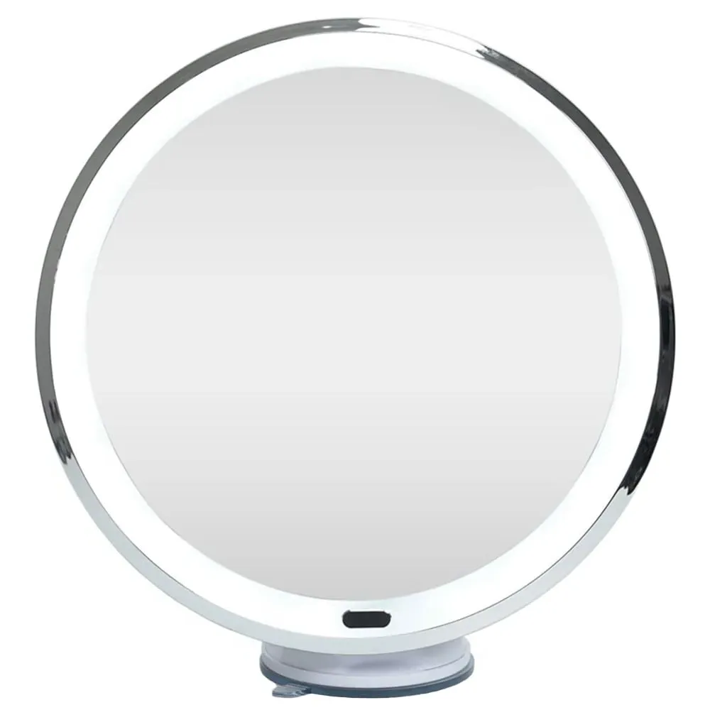 Rechargeable LED Suction Mirror with 5x Magnification - White image