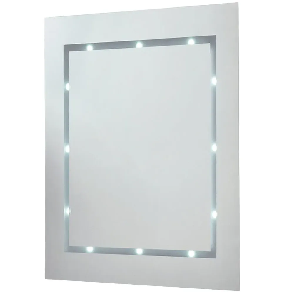 Rectangular LED Bathroom Mirror - White image