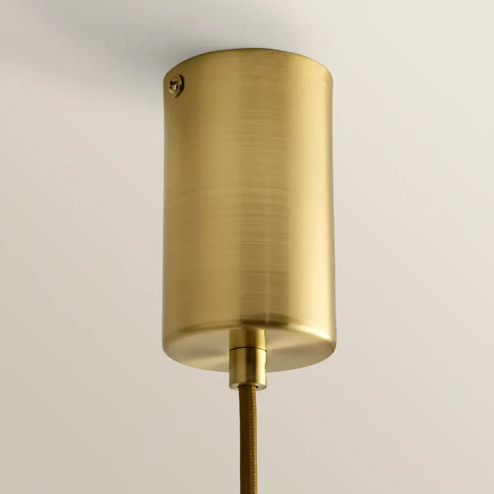 Reine Clear Glass Shade Ceiling Pendant Light - Gold