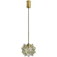 Reine Clear Glass Shade Ceiling Pendant Light - Gold