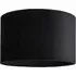 Reni 25cm Drum Ceiling Lamp Shade - Black, Velvet