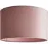 Reni 25cm Drum Ceiling Lamp Shade - Blush, Velvet
